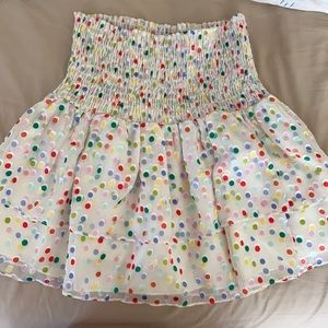 Lovers + Friends polka dot mini skirt
